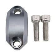 Motorcycle Cylinder Clamp Cover Caps Brake Clutch Lever, Ornament ,Handle Bar Replacement Assemblies for 22mm Handlebar Clamping , Titanium , 1.73x0.83x0.63inch